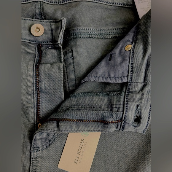 AG Prima Ankle Cigarette Leg Slate Blue Jean Size 32R. 28” Inseam New with tags - Picture 5 of 12